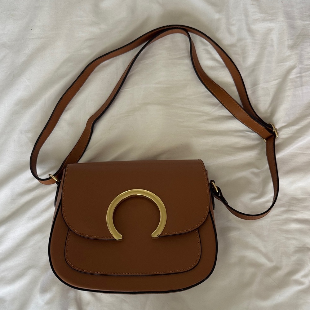 Brown Italian Leather Handbag